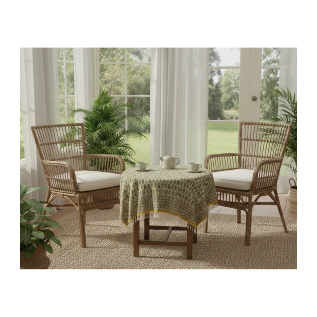 فرنام | رومیزی برگ زعفران (80 * 80cm)