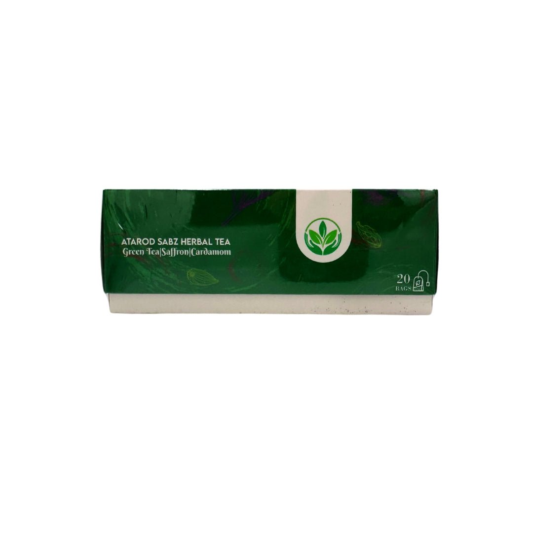 Atarod Sabz | Saffron & Cardamom Green Tea (20 Bags) - CartMart