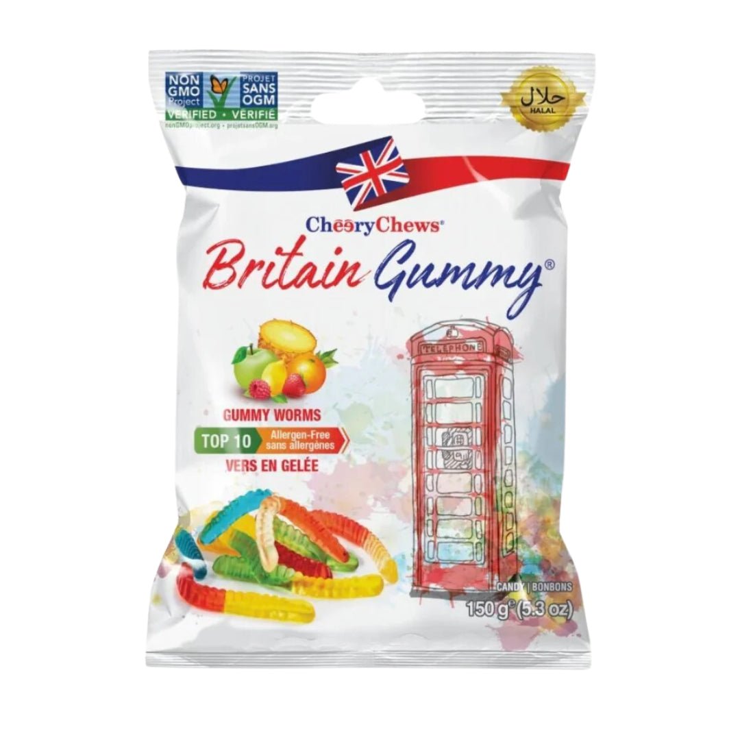 Britain Gummy | Fruit Worms (80 gr) - CartMart