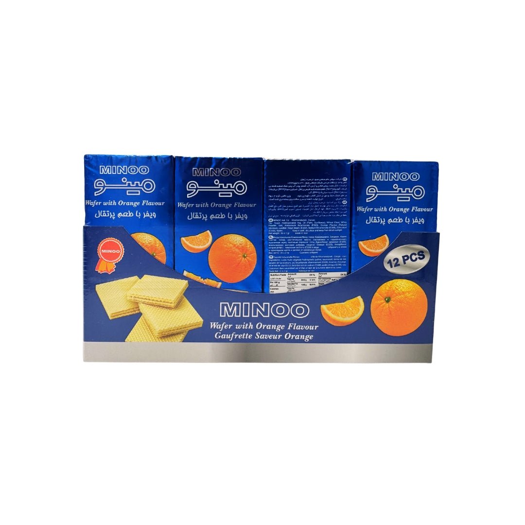 Minoo | Wafer with Orange Flavour 12 PSC (35 gr) - CartMart