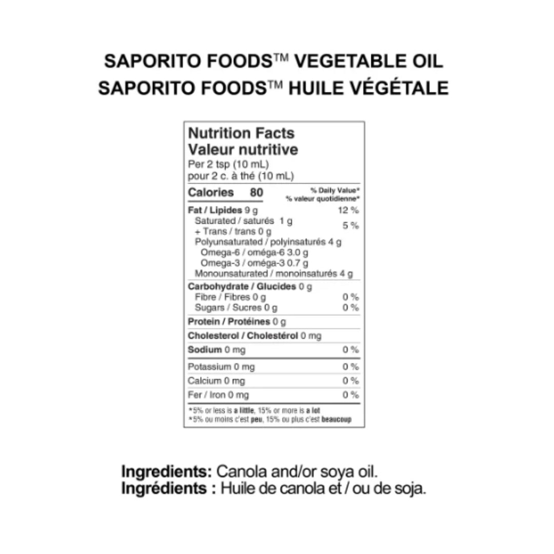 Saporito | Vegetable Oil (5 L) - CartMart