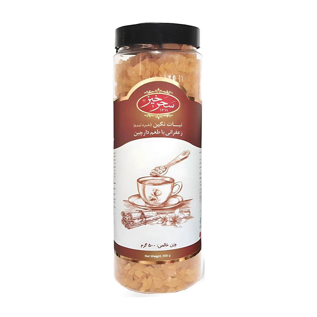 Saharkhiz | Crushed Saffron & Cinnamon Rock Candy (500 Gr)