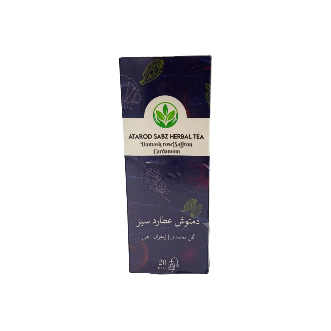 Atarod Sabz | Damask Rose & Saffron & Cardamom (20 Bags)