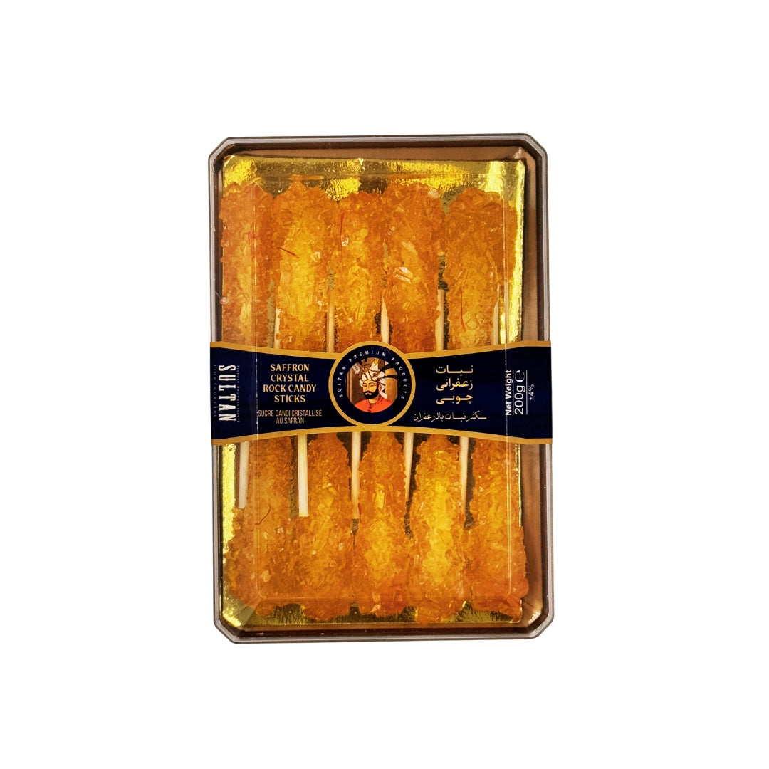 Sultan | Saffron Crystal Rock Candy Sticks (200 gr)