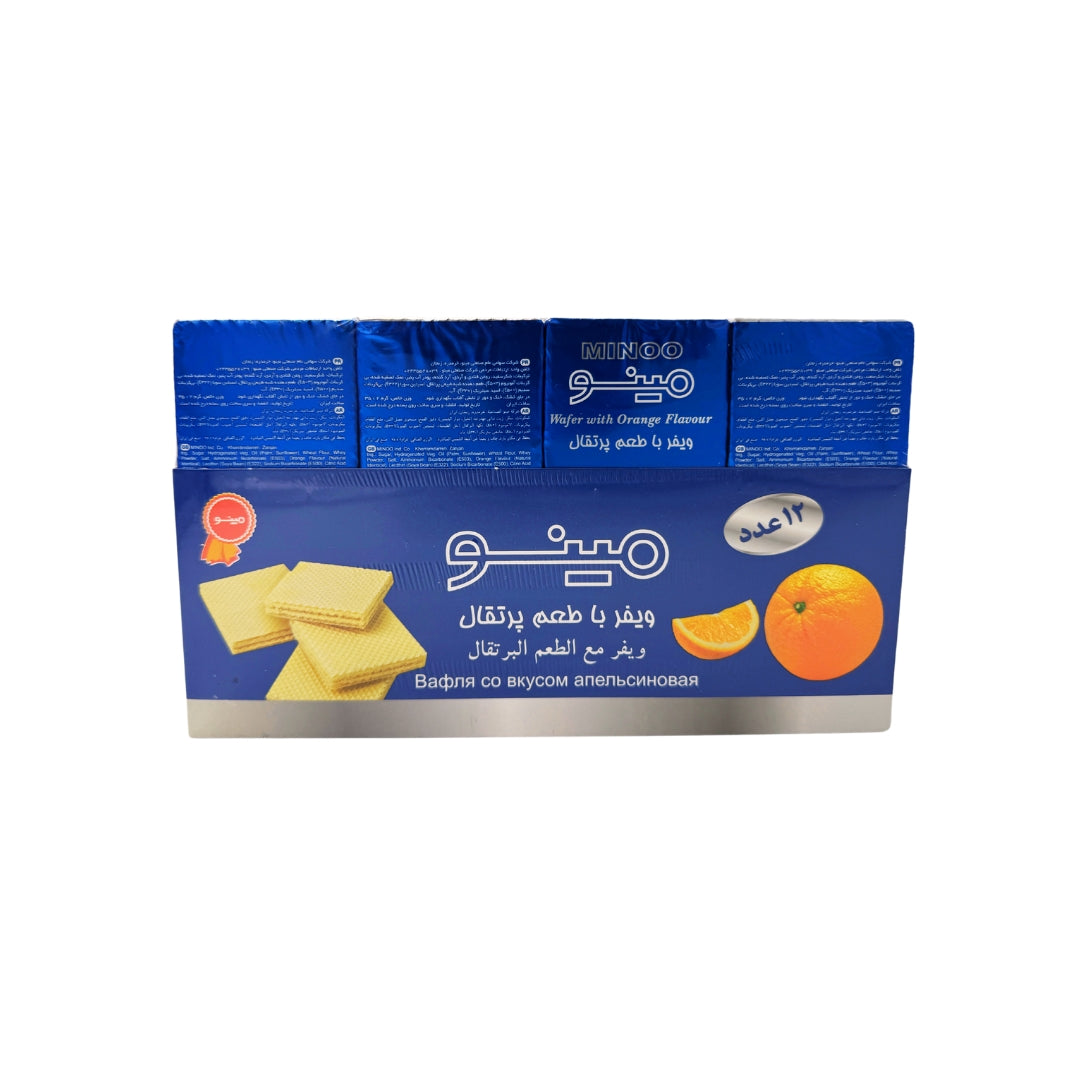 Minoo | Wafer with Orange Flavour 12 PSC (35 gr)