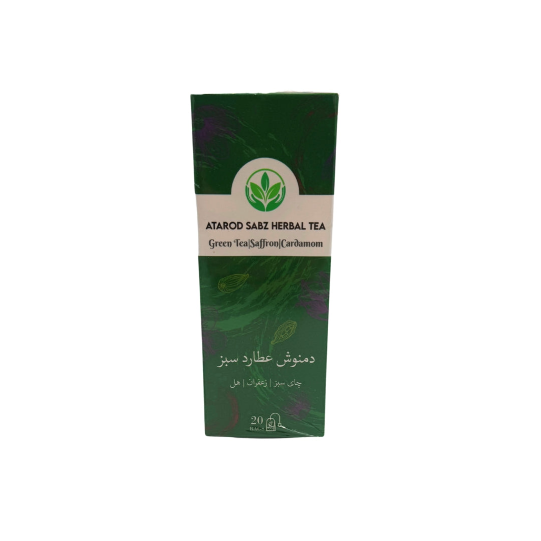 Atarod Sabz | Saffron & Cardamom Green Tea (20 Bags)