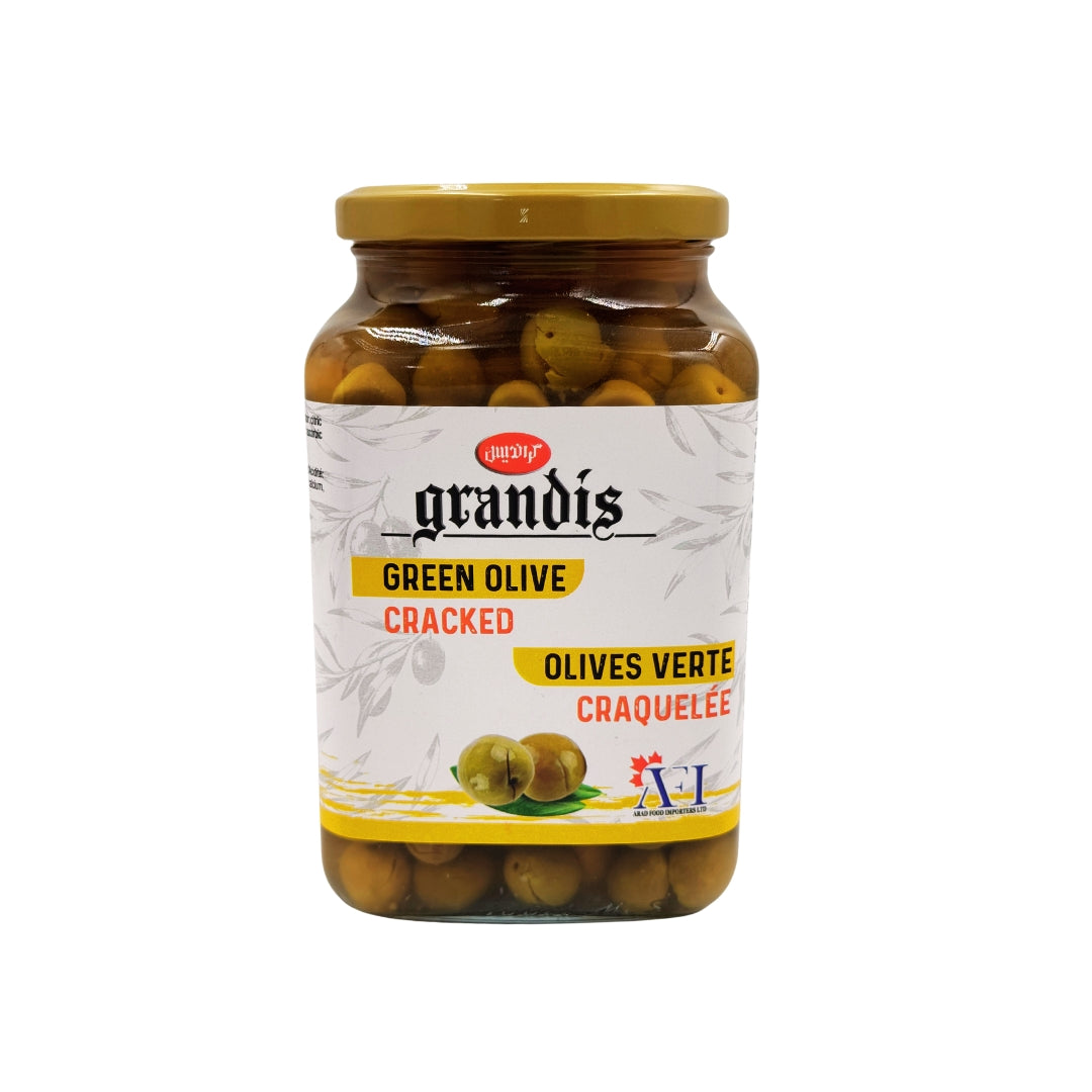 Grandis | Cracked Green Olives (1 Kg)