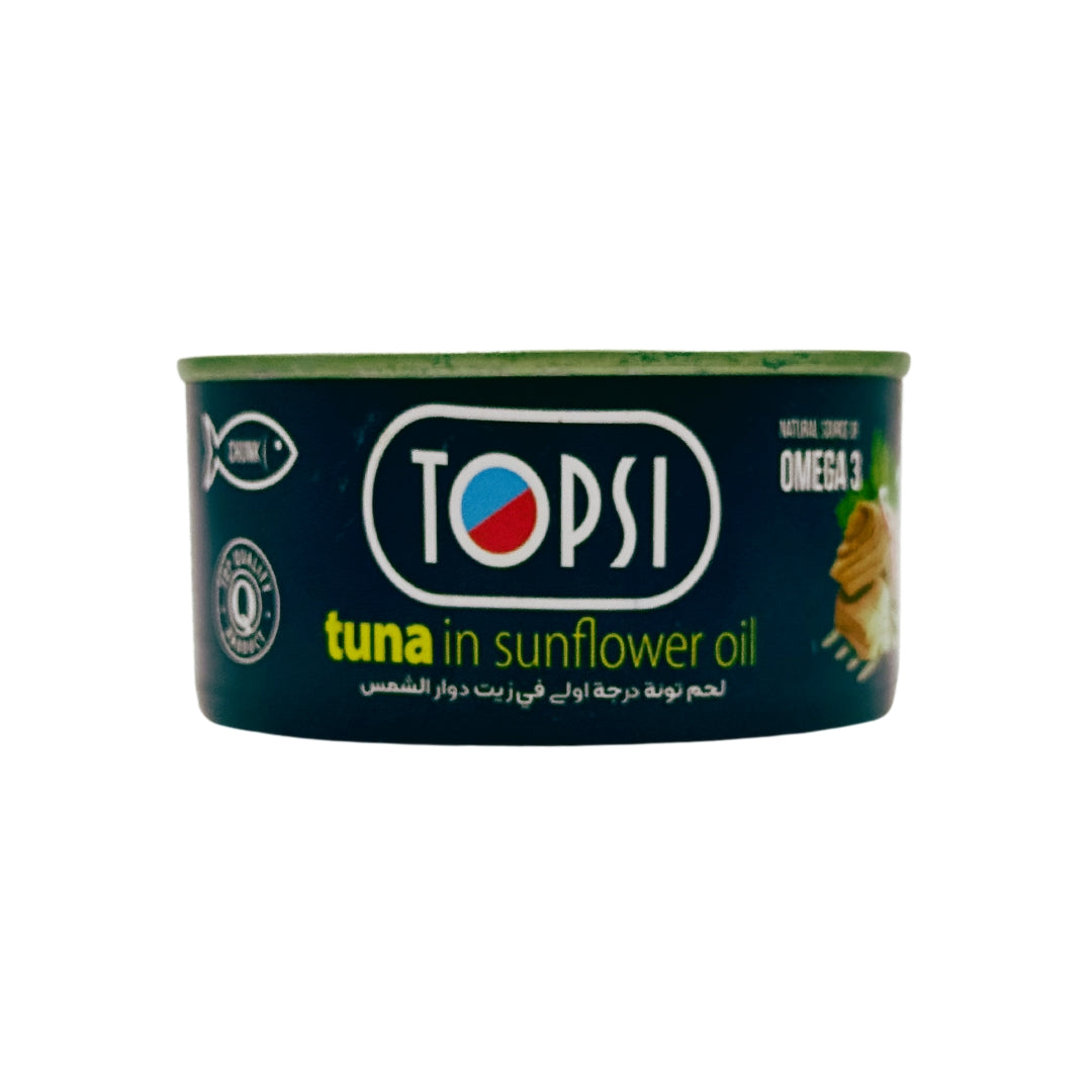 Topsi | Tuna In Sun Flower Oil (180 gr)